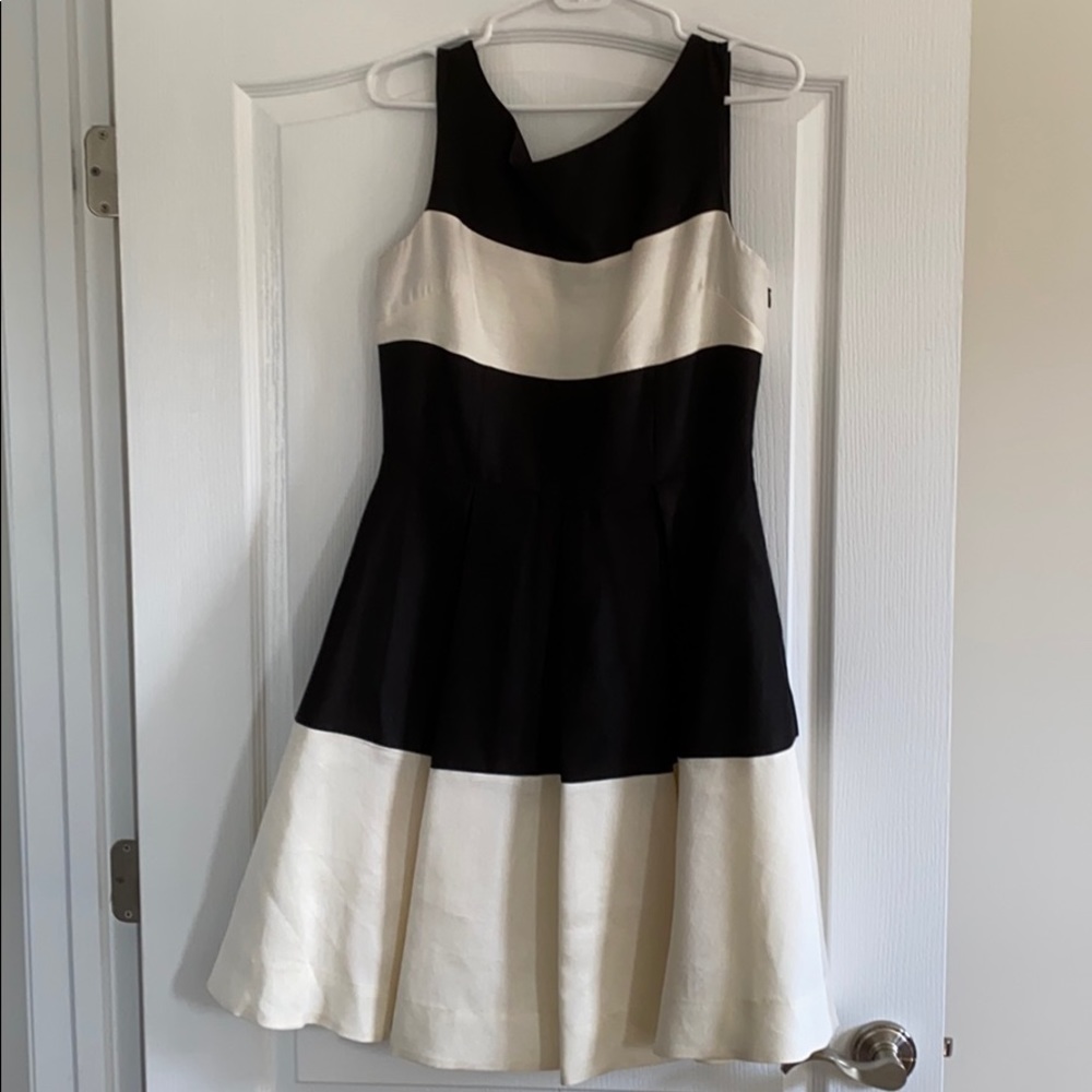 kate spade size 6 black & white cocktail dress